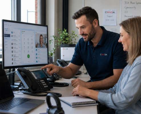 Business VoIP and unified communications telephony support